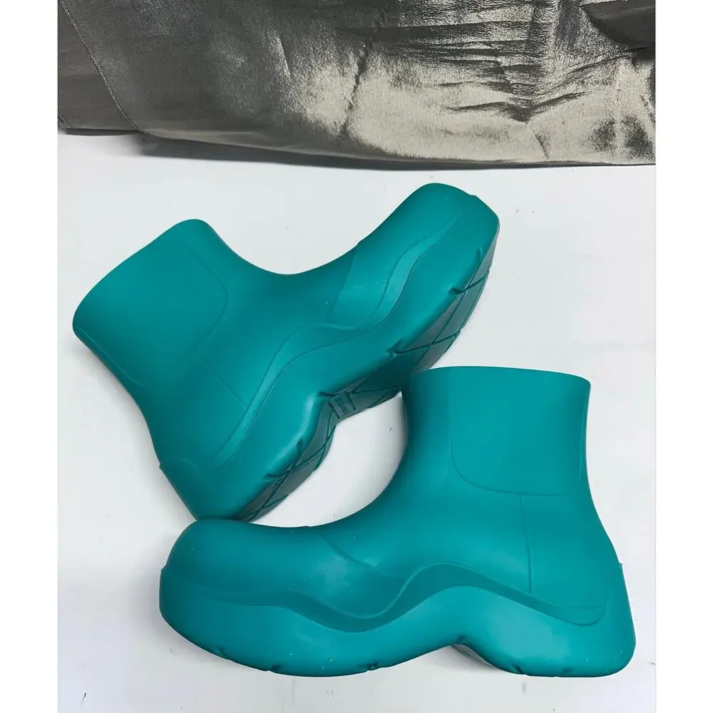 Bottega Veneta Puddle Ankle boots acid turquoise